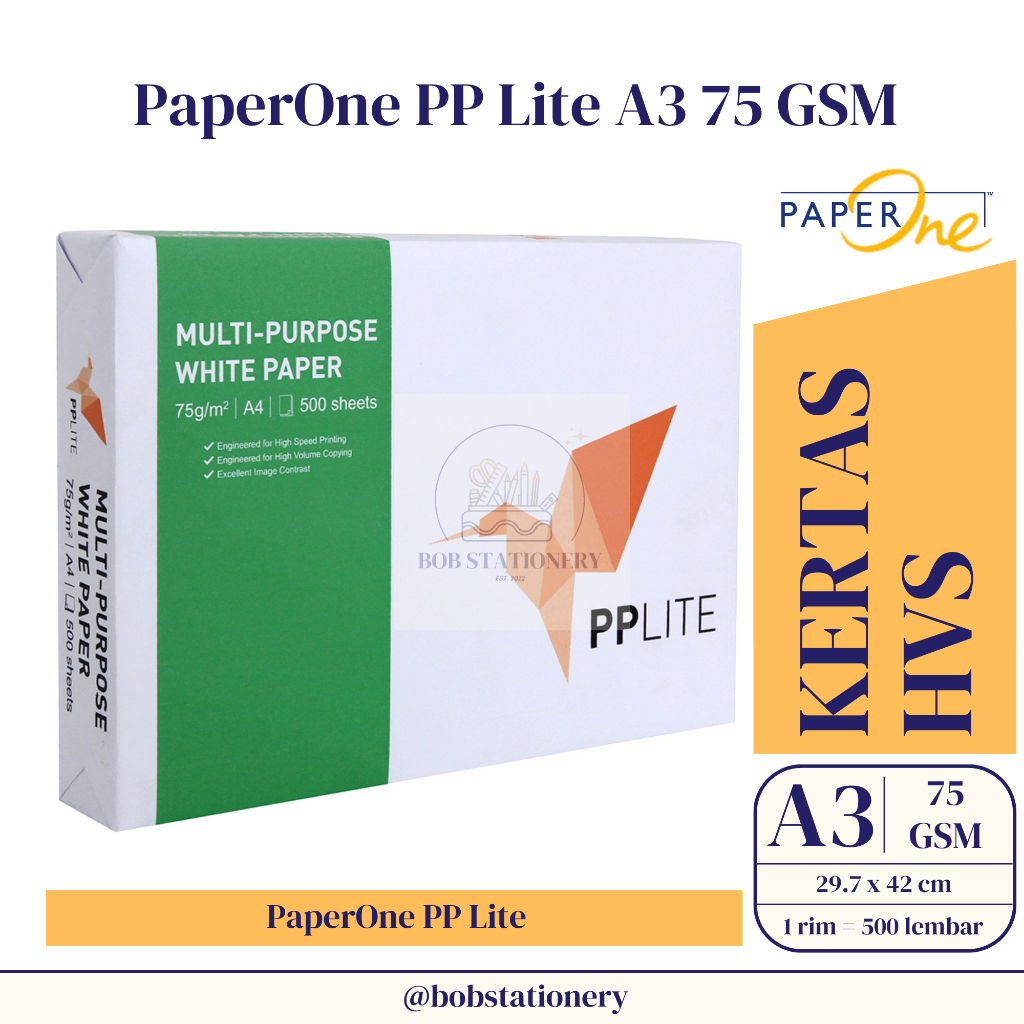 

PaperOne PP Lite A3 75 GSM Kertas HVS