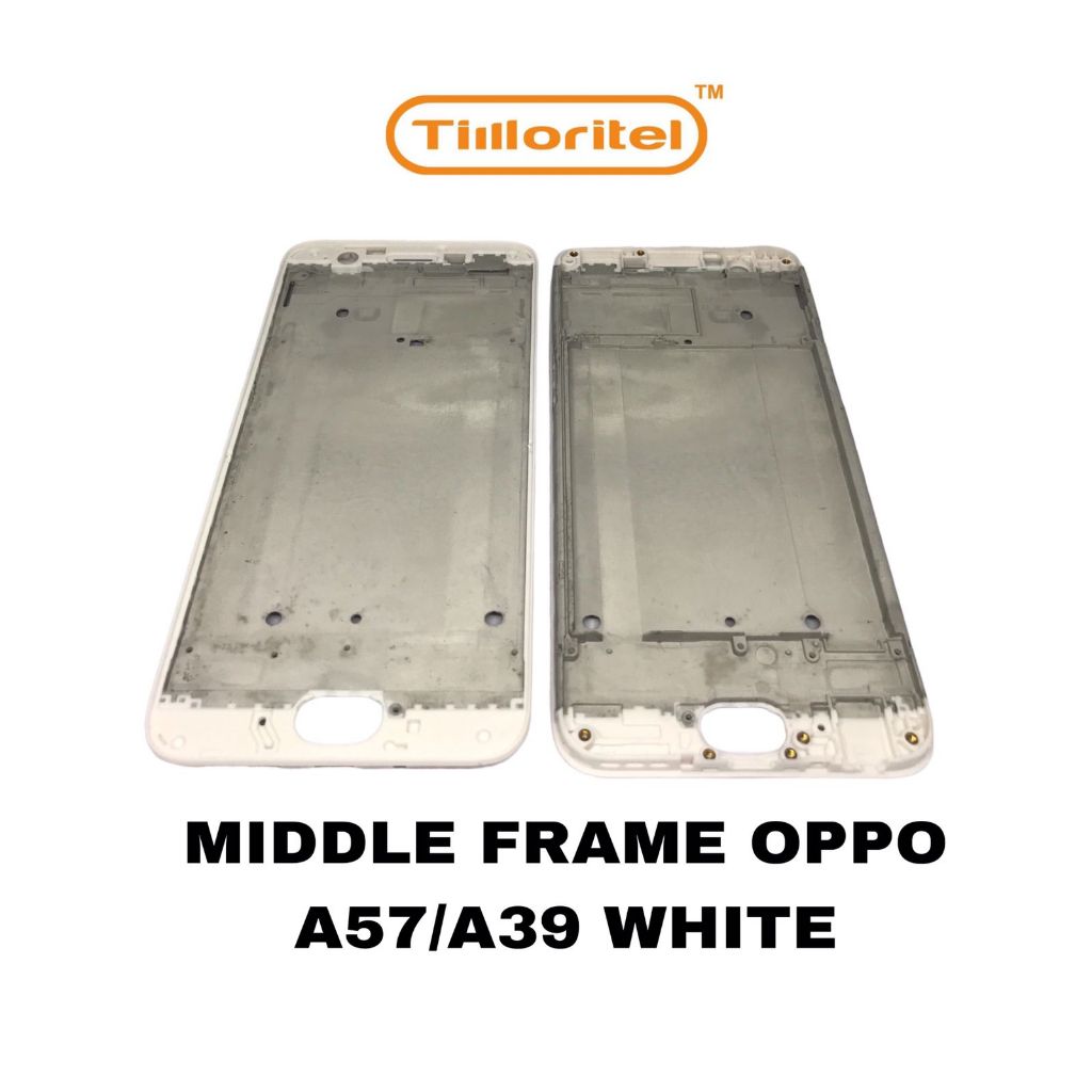 MIDDLE FRAME OPPO A57/A39 WHITE / BLACK