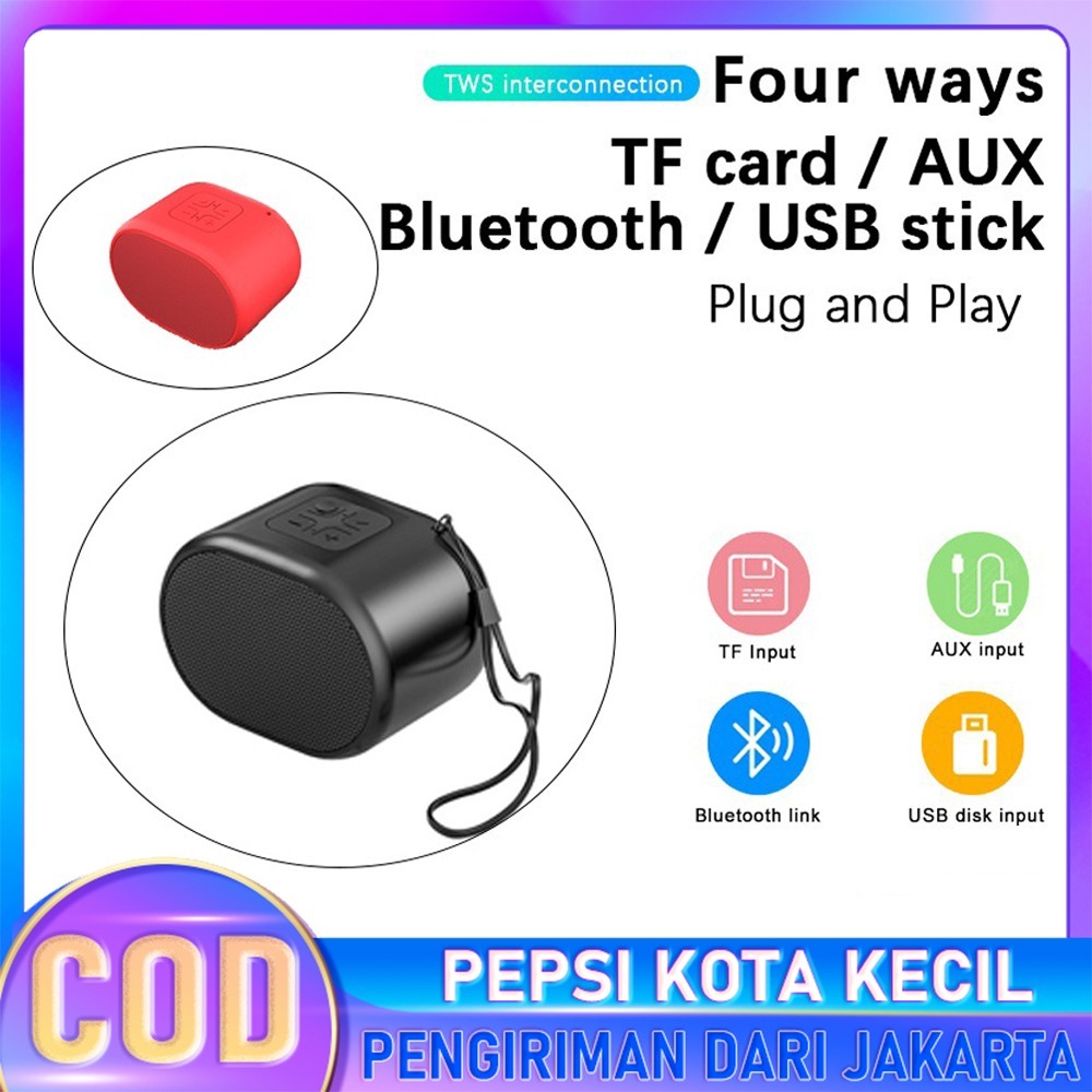 (COD)Mini speaker Bluetooth tanpa kabel portable Speaker Bluetooth Robot musik box bluetooth full ba
