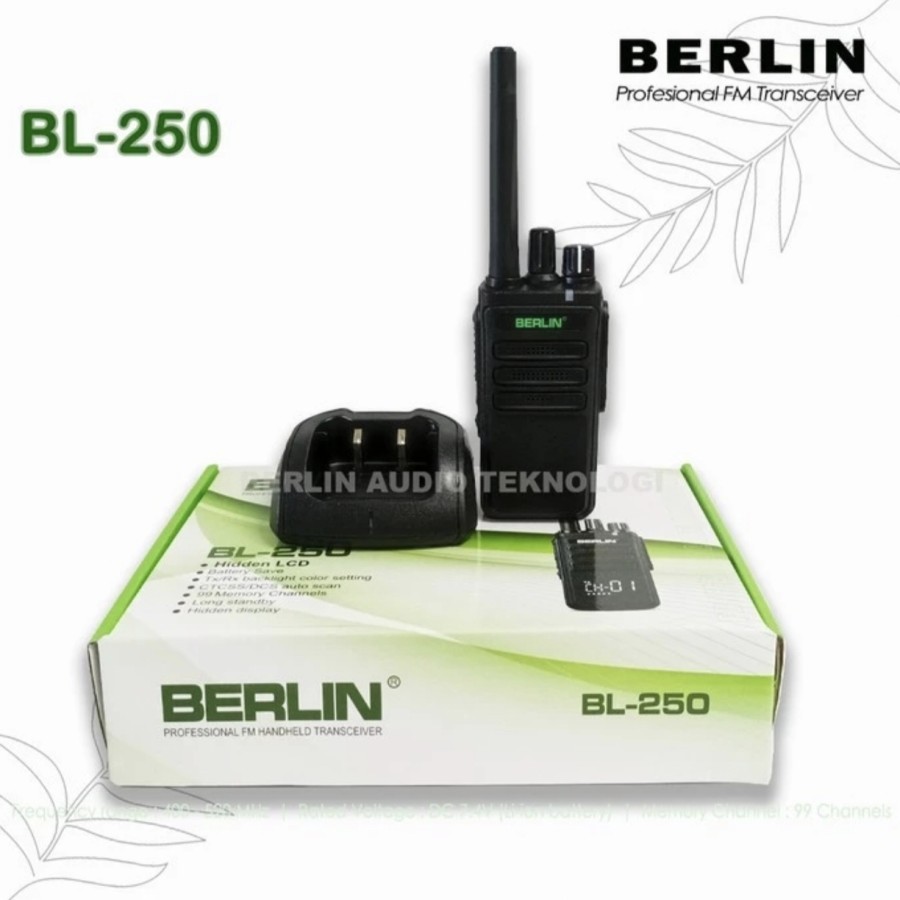 HT BERLIN BL-250 WALKIE TALKIE ORIGINAL GARANSI RESMI BERLIN