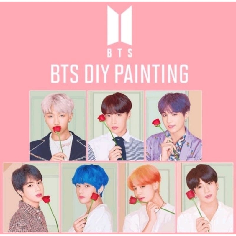 ready ina diy love painting BTS free cubic butter