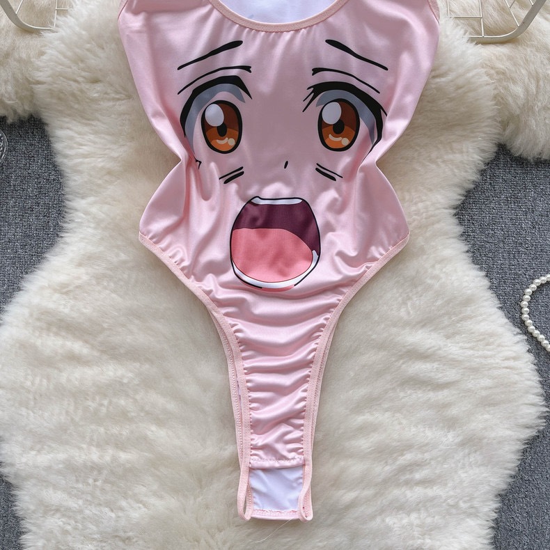 Bodysuit Lingerie Open Crotch Nyaman untuk Kostum dan Renang