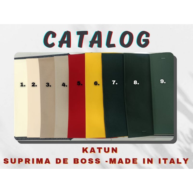 KATUN POLOS | KATUN WARNA POLOS | KAIN BAJU KEMEJA POLOS | KAIN IMPORT | SUPRIMA DE BOSS