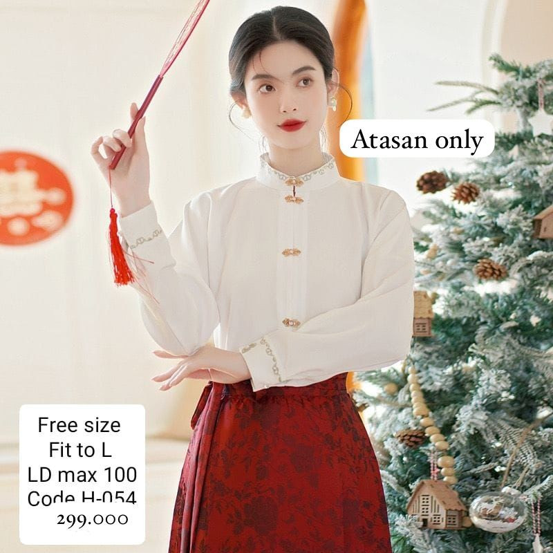 ATASAN CHEONGSAM/ATASAN QIPAO/TOP ATASAN WANITA/ATASAN MODERN