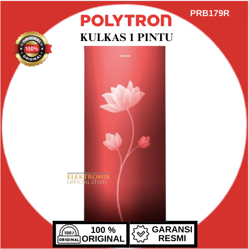 POLYTRON Kulkas 1 Pintu PRB179R 170L/PRB-179-R/PRB-179R/PRB 179 R/PRB 179R/KULKAS 1 PINTU POLYTRON/K