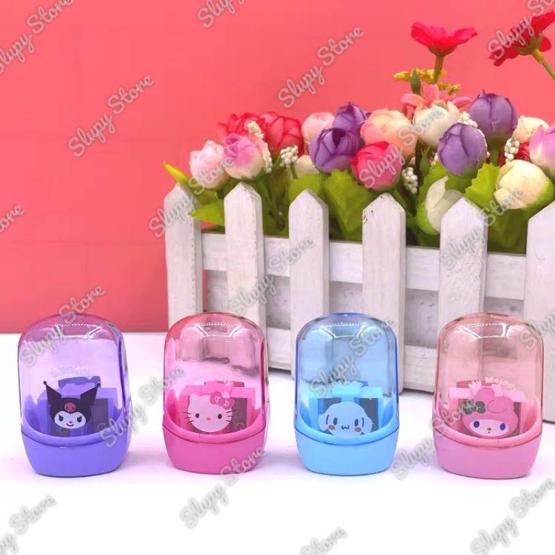 

Rautan pensil oval 2 lubang sanrio kuromi my melody cinnamoroll