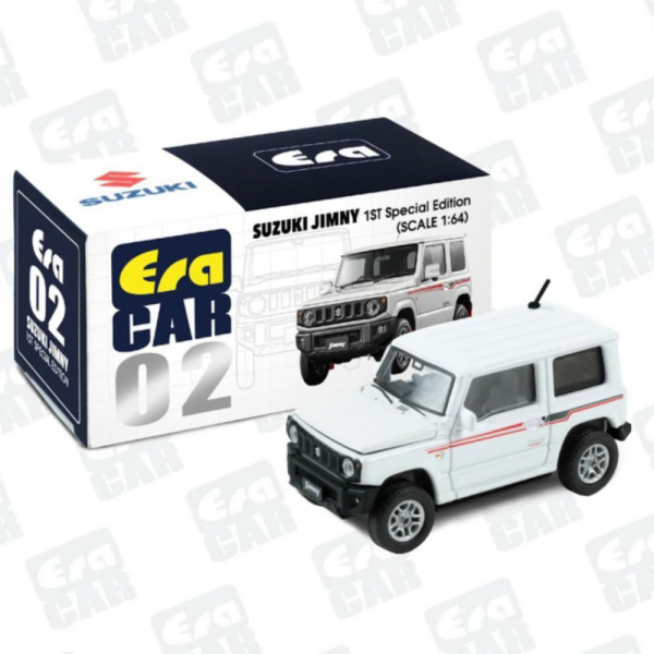 Jual Era Car 1/64 Suzuki Jimny 2018 1st Special Edition White Livery Murah