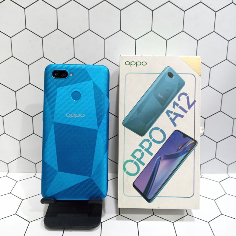 Oppo A12 4/64GB Second Fullset Bergaransi hp second bekas fullset