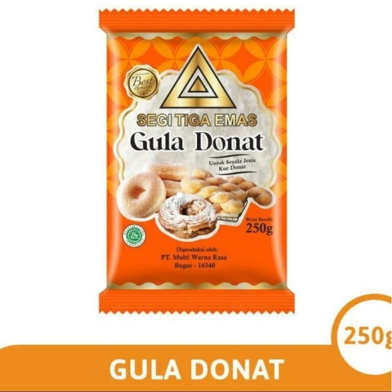 

Segi tiga emas gula donat 250 gr