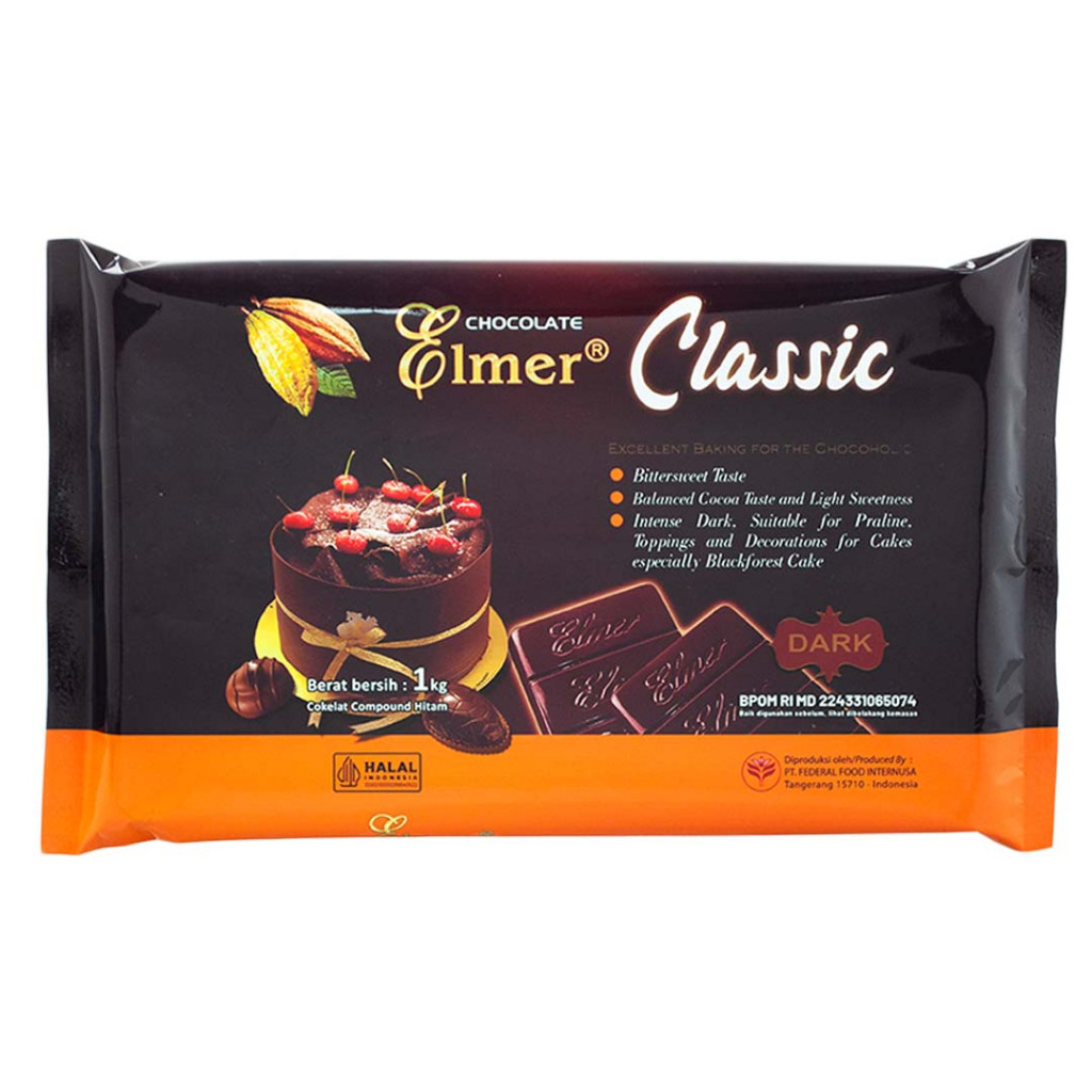 

Elmer Compound Dark Classic 1kg / Coklat Batang / Coklat Elmer Batang
