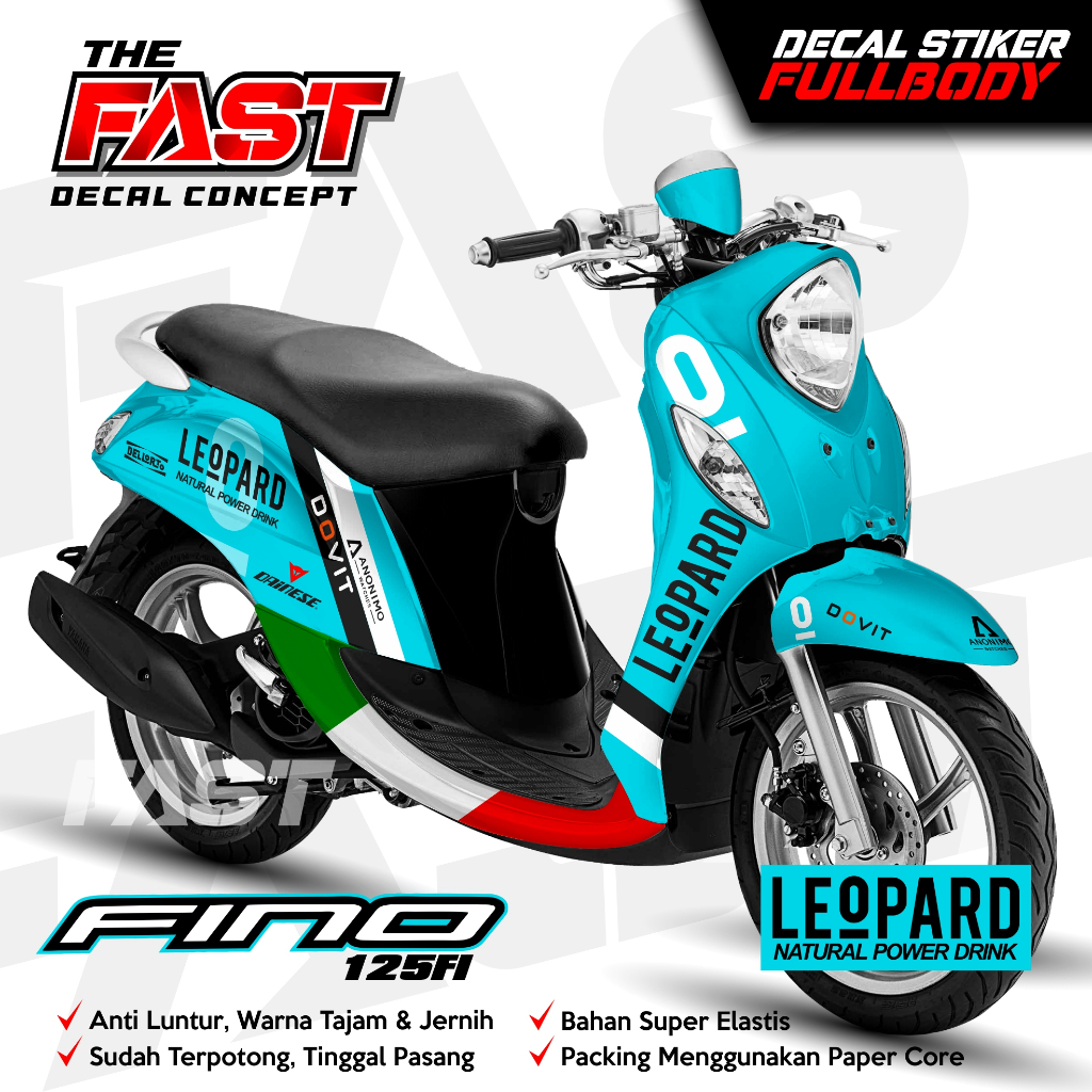 Decal Fino 125 Leopard Full Body Stiker Fino 125 Full Body Stiker Fino 125 Full Body Variasi Stiker 