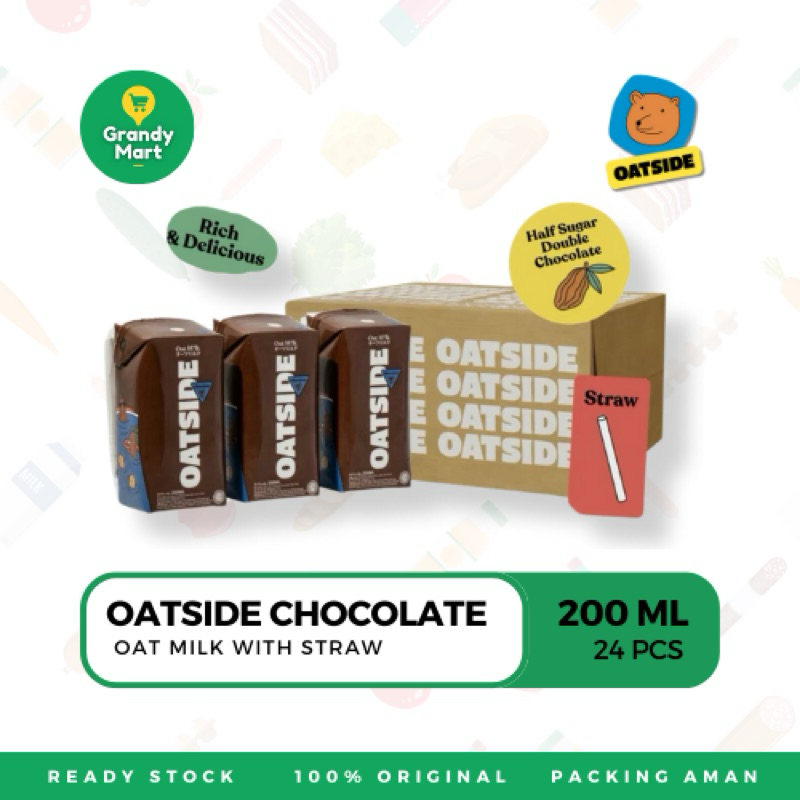 

Oatside Oat Milk Straw 200 ML ( 24 pcs ) - Chocolate