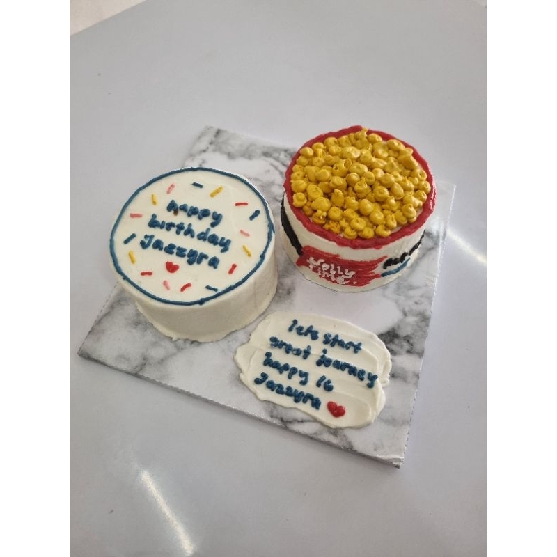 

RB22 Bento Cake Set isi 2, 3, 4 / Korean Cake / Kue Ultah Depok