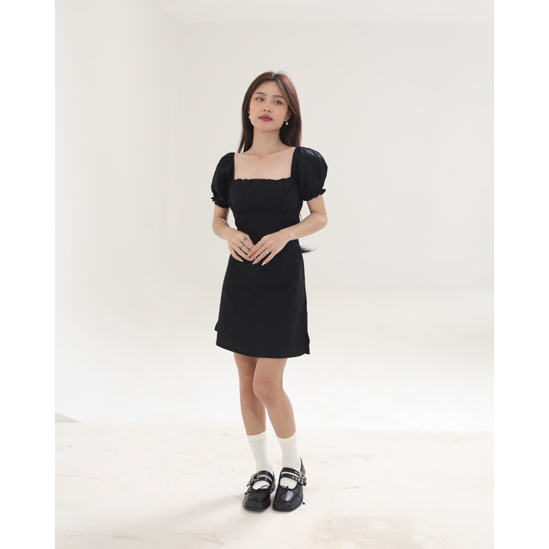 REISE MEDAN DRESS // Dress Mini Ter usan Wanita Lengan Pendek Casual Women Mini Dress