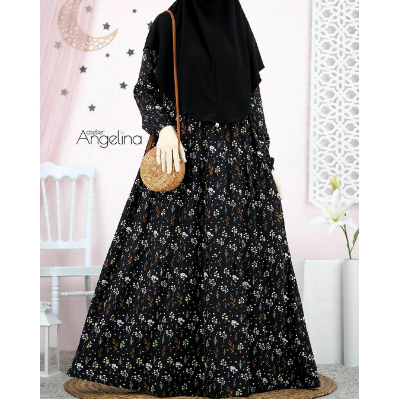 BELLA DRESS - SPRING (black) by Atelier Angelina