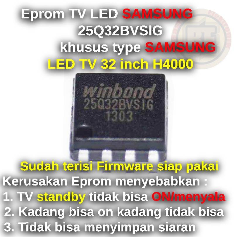 Ic Eprom Firmware LED TV SAMSUNG 32 inch H4000