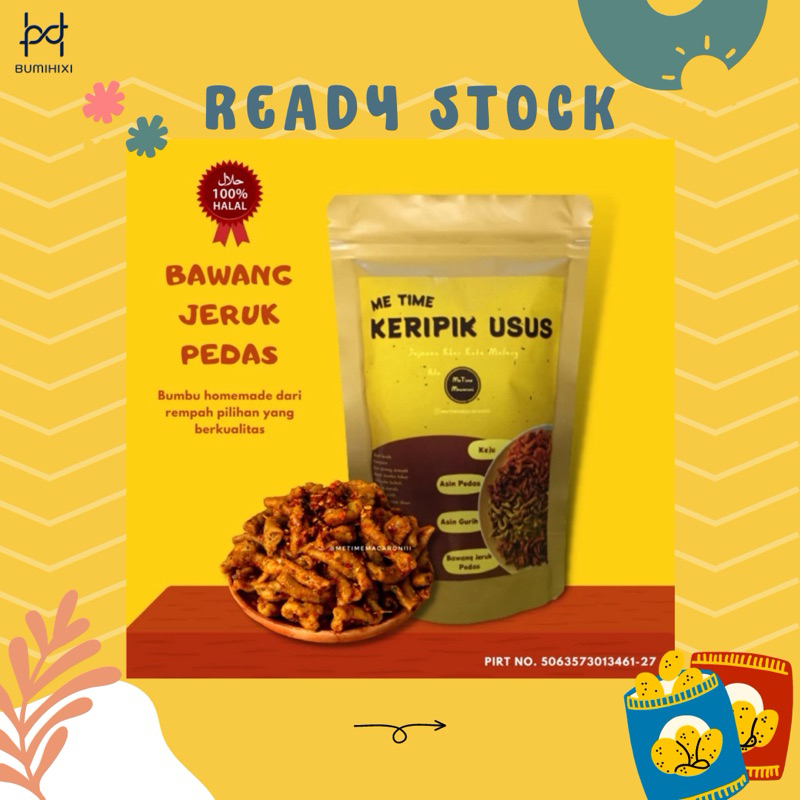 

[READY] Jajanan Macaroni Keripik Usus Daun Jeruk Pedas 100gr