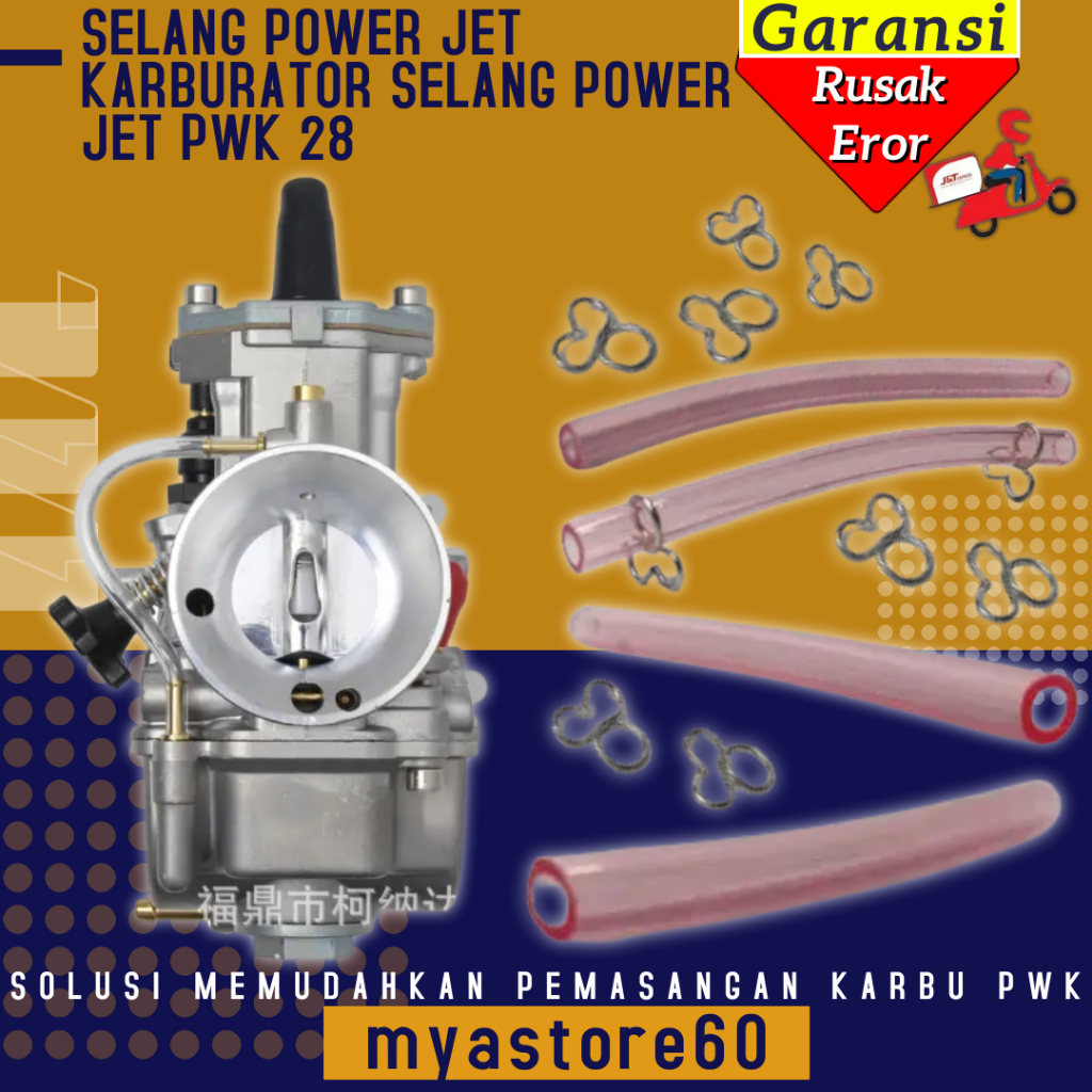 Selang Slang PJ Pilot Jet  Karburator Karbu Carbu Carburator PWK 28 Bahan Tebal Anti Bocor Selang Po