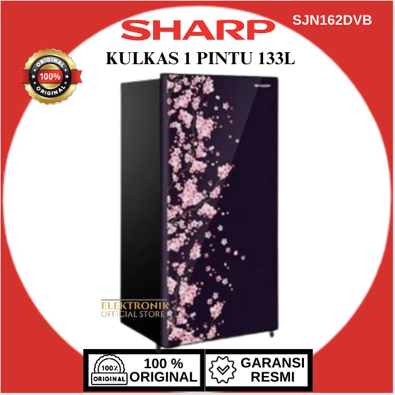 SHARP KULKAS 1 PINTU SJN162DVB/KULKAS 1 PINTU 133 LITER/SJN-162-DVB/SJN-162DVB/SJN 162 DVB/SJN 162DV