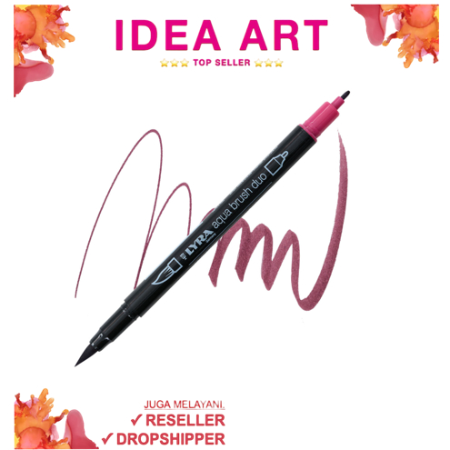 

Spidol Marker Dual Brush Pen Lyra Germany Aqua Brush Duo Permanent Burnt Carmine 6520093 - Satuan