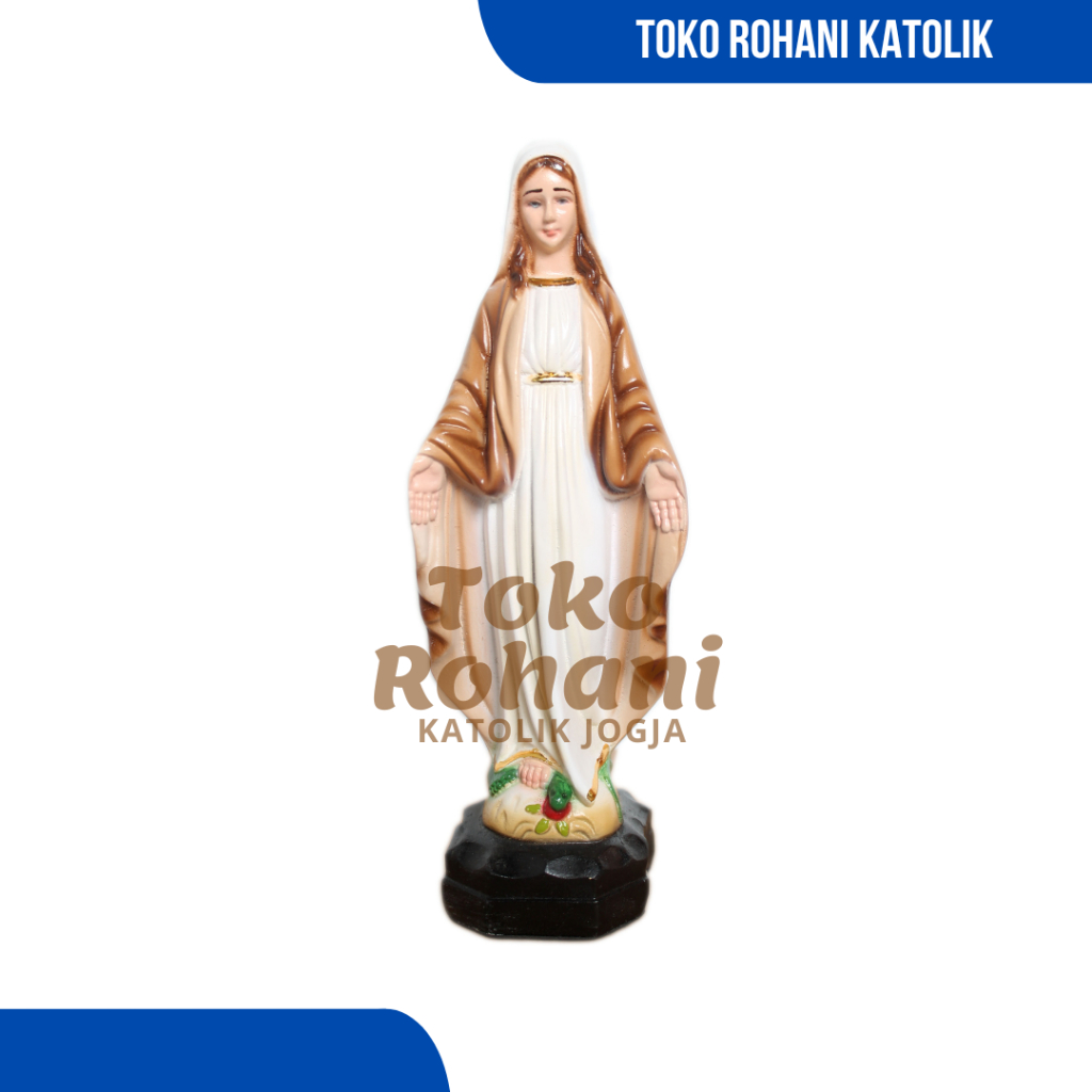 PATUNG BUNDA MARIA (COKELAT) 25 CM / PATUNG BUNDA MARIA / PATUNG ROHANI KATOLIK/PATUNG YESUS