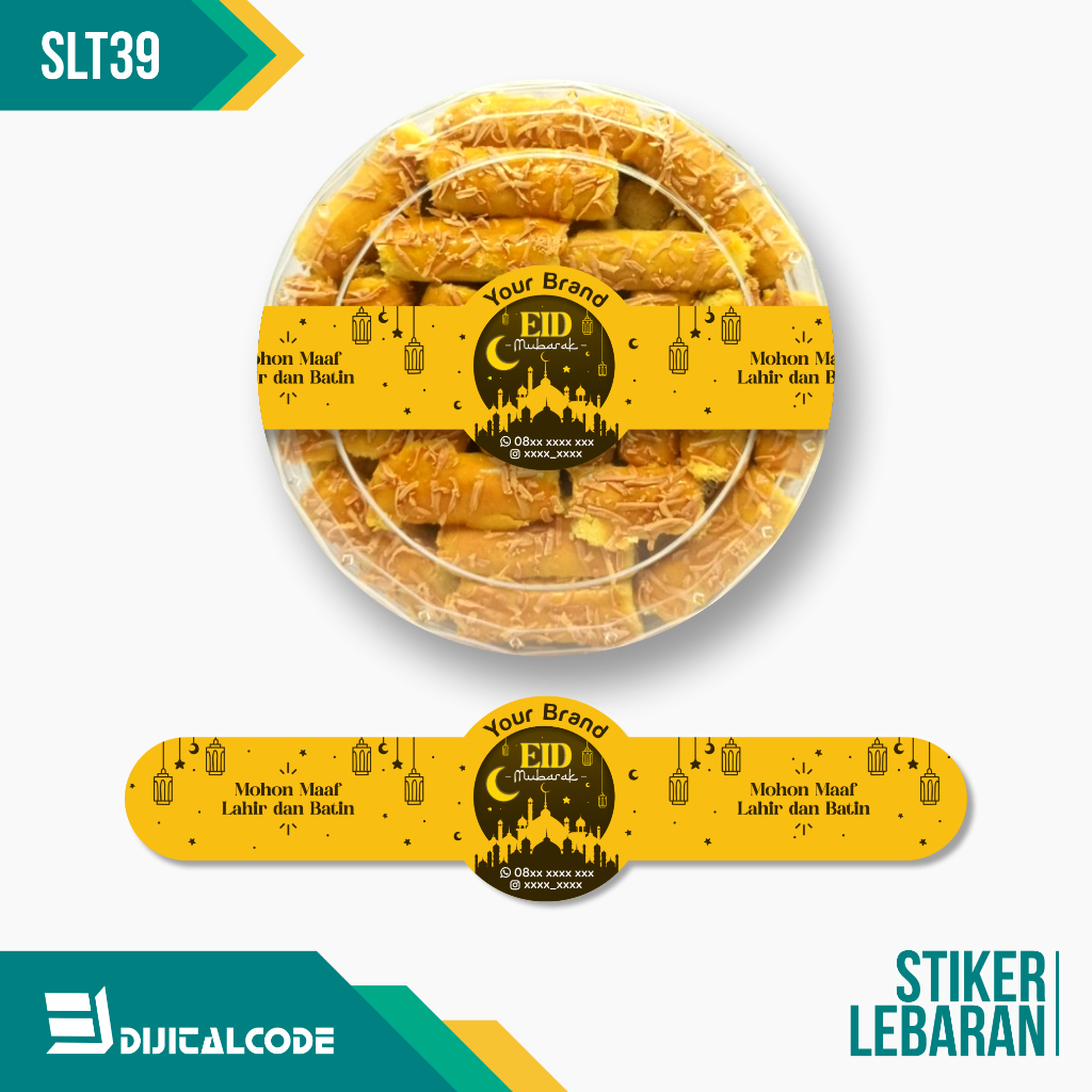 

SLT39 Stiker Label Parcel Segel Toples Kue Lebaran Idul Fitri