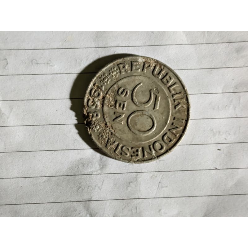 koin 50 sen 1958