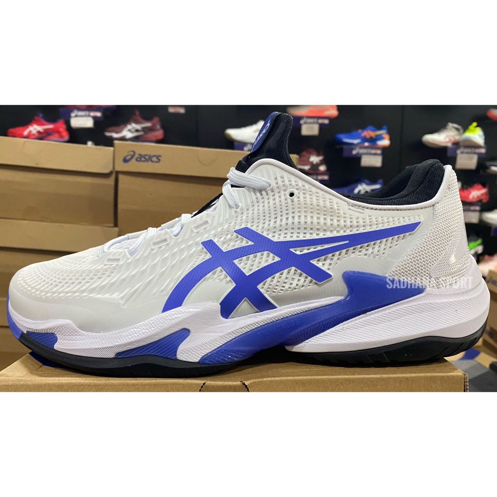Sepatu Tenis ASICS COURT FF 3 Novak White/Sapphire