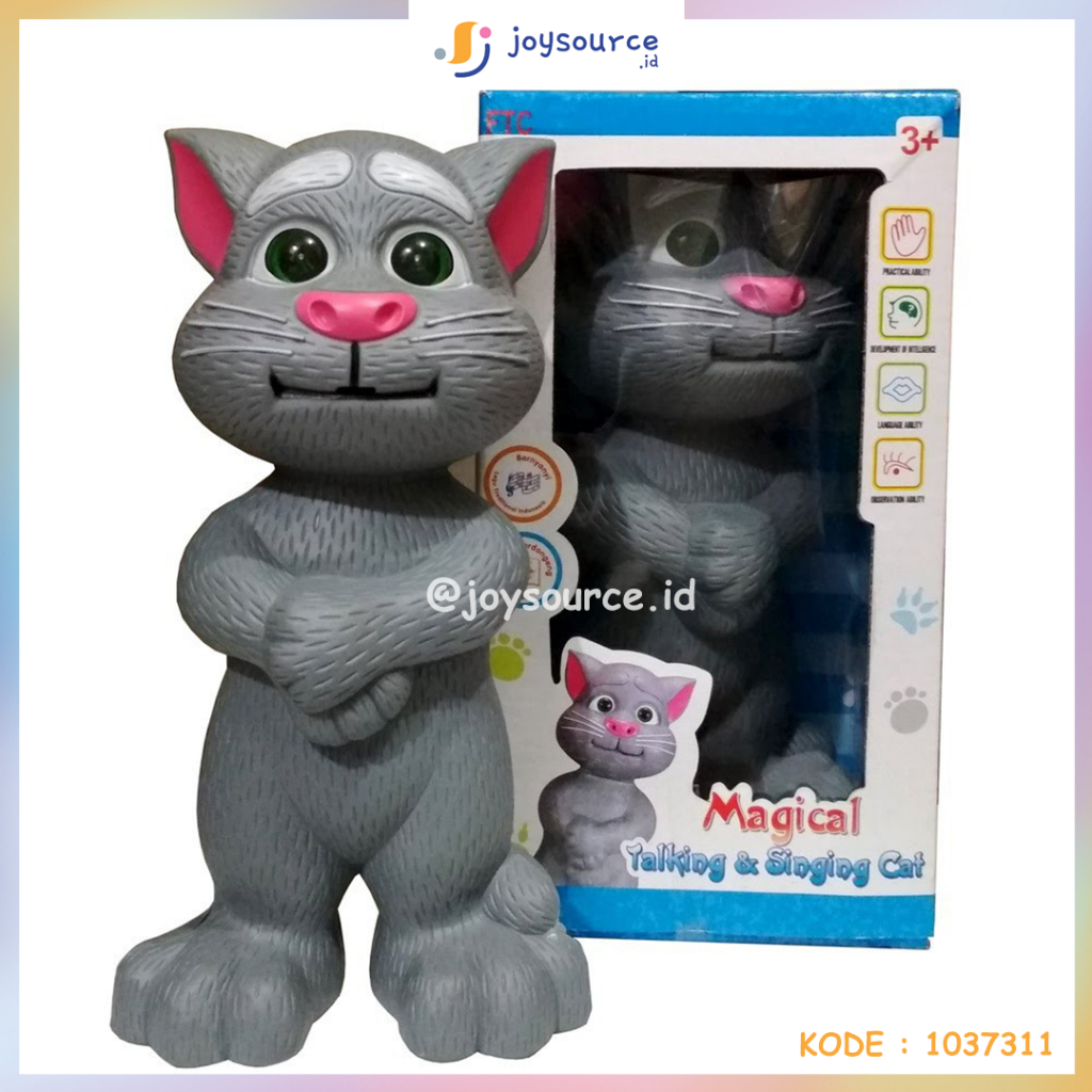 Boneka Kucing Bisa Bicara Nyanyi Versi 2 Bahasa Indonesia