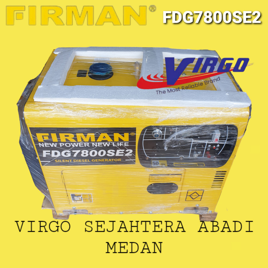 FDG7800SE2 MESIN GENSET SILENT DIESEL GENERATOR SOLAR 6KVA 4500W FIRMAN FDG 7800SE2