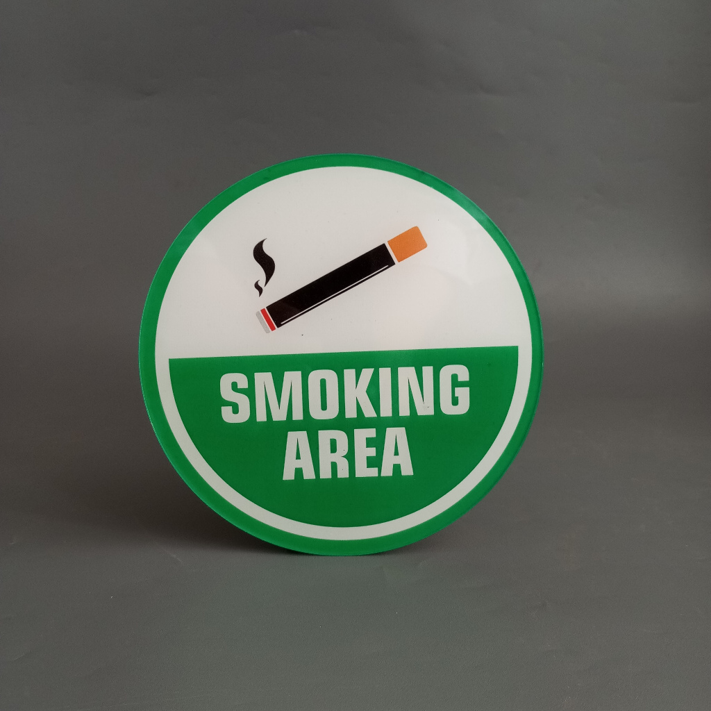 Akrilik Smoking Area/ Akrilik No Smoking Area/ Akrilik Area Merokok dan Dilarang Merokok