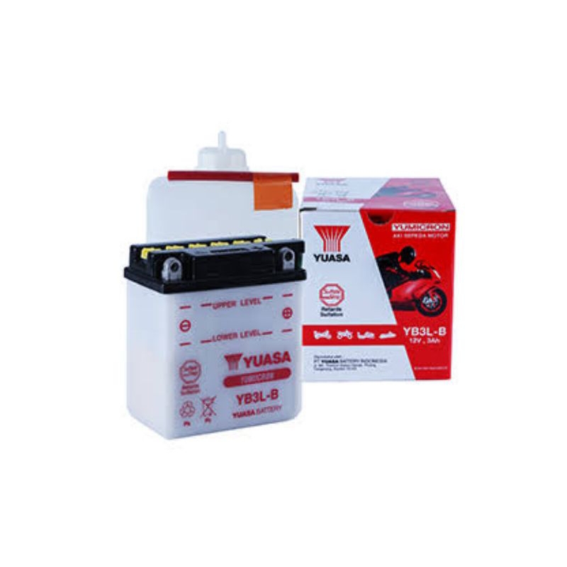 Aki baterai Basah Yuasa YB3L-B RX king/Ninja R/SS/150 2Tak/Satria 120 2tak