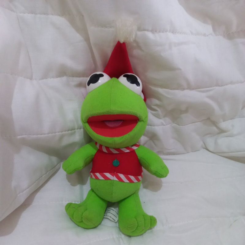 Boneka Kermit / The Muppets / Boneka Meme Kodok / Boneka Kermit kostum Elves