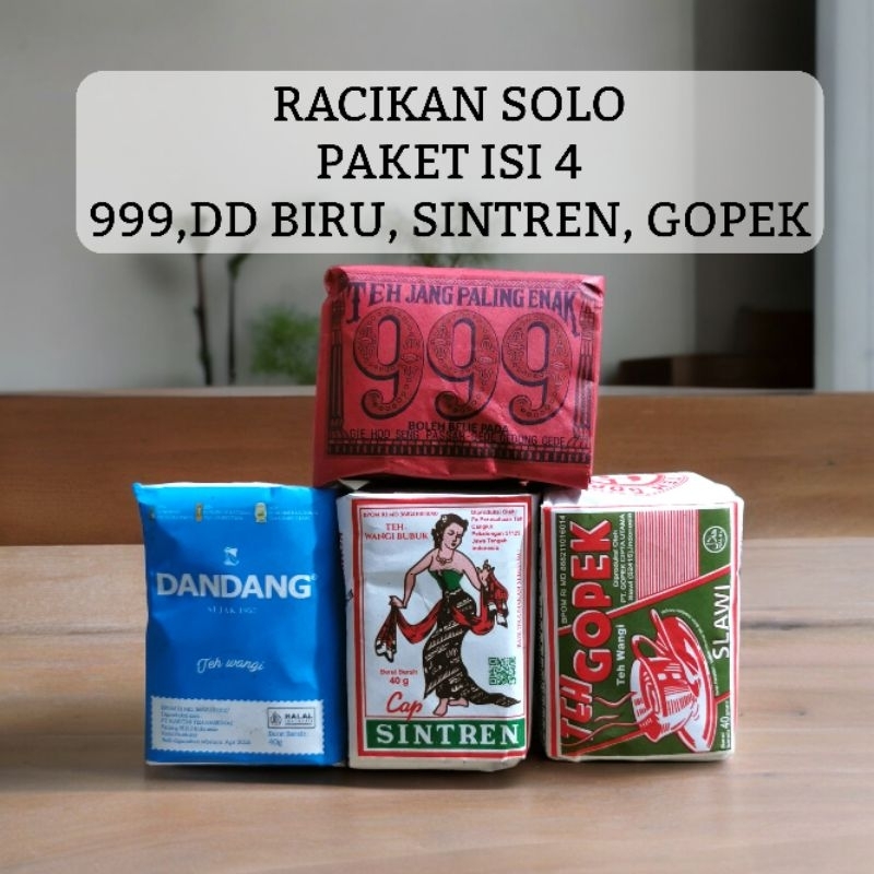 

Paket Racikan Solo isi 4 Teh Racikan Solo 999