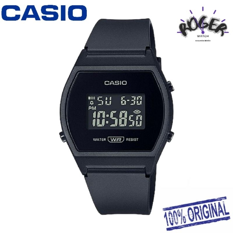 CASIO ORIGINAL Jam Tangan Uniseks LW-204-1B Digital LW204