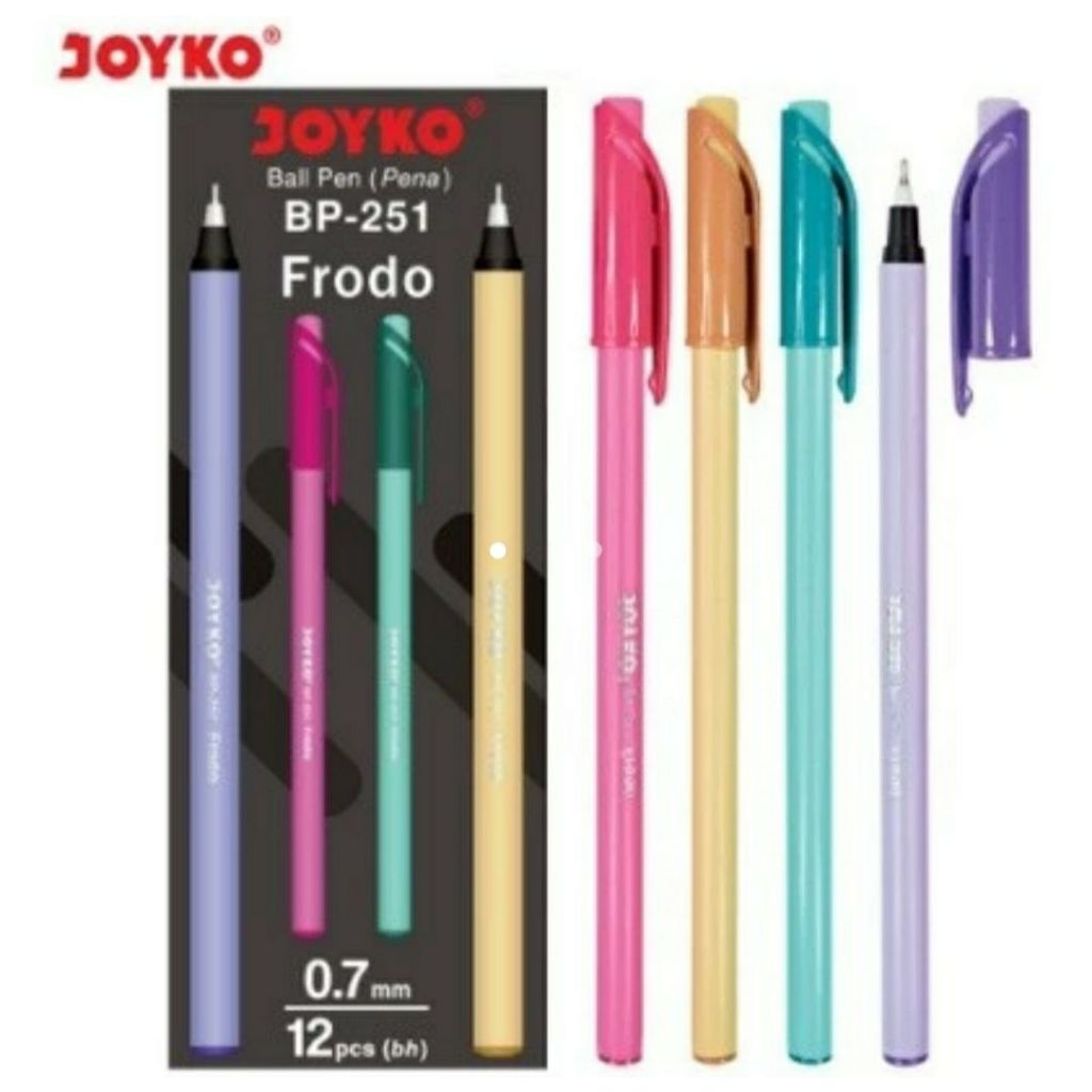

BALL PEN PULPEN PENA JOYKO BP-251 FRODO 0.7 mm BOLPEN HITAM PASTEL SATUAN WARNA WADAH BERVARIASI - HIJAU