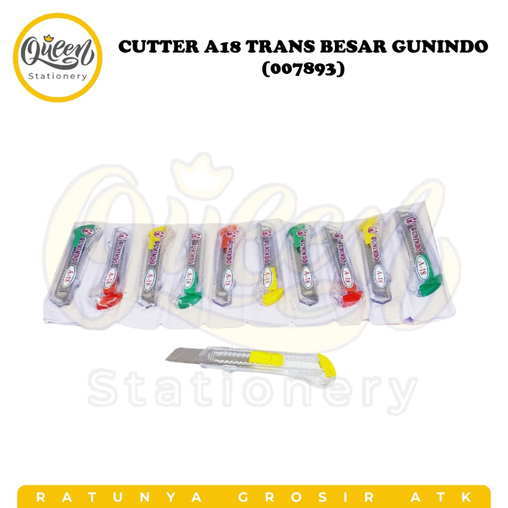 

(1 PCS) CUTTER A18 TRANS BESAR GUNINDO (007893) / CUTTER BESAR / ALAT PEMOTONG / CUTER