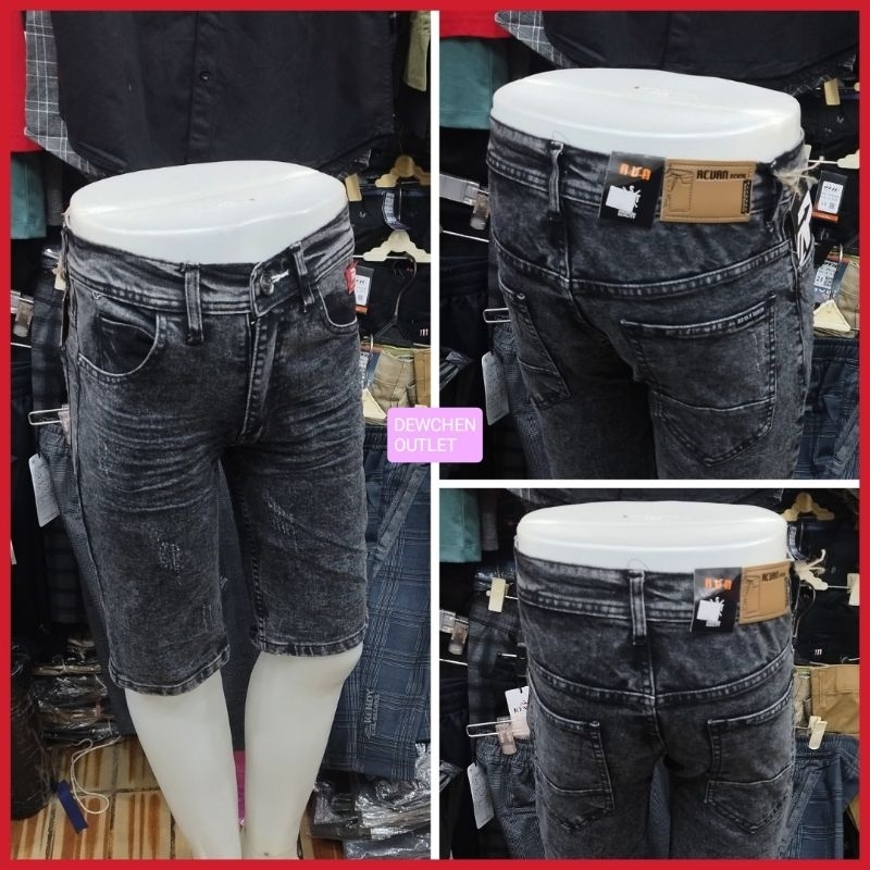 BLACK VIPER CELANA PENDEK SOBEK PREMIUM / celana pendek jeans sobek black viper