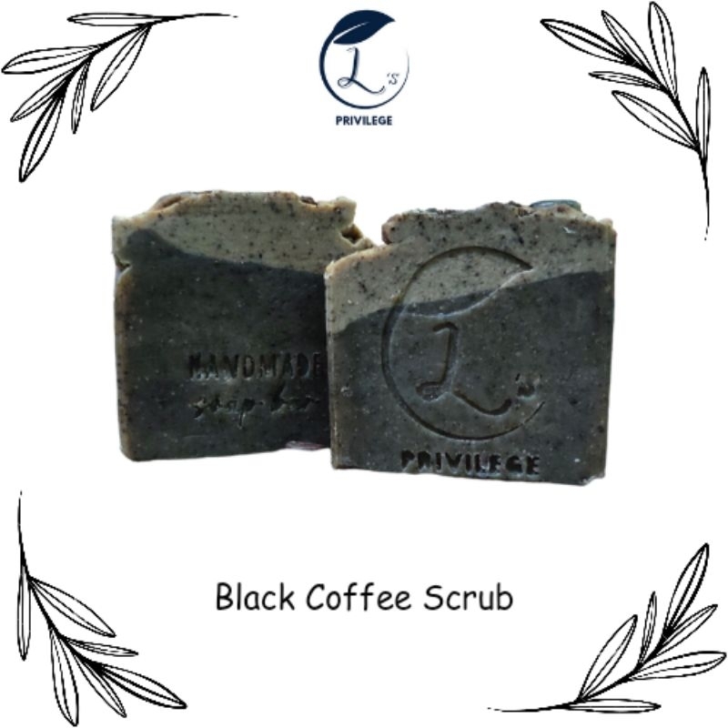 Black Coffee Scrub Natural Soap Bar