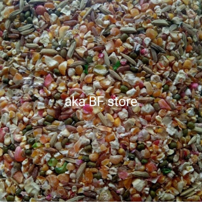 pakan jagung campur pakan burung tekukur deruk puter dll 1 kg