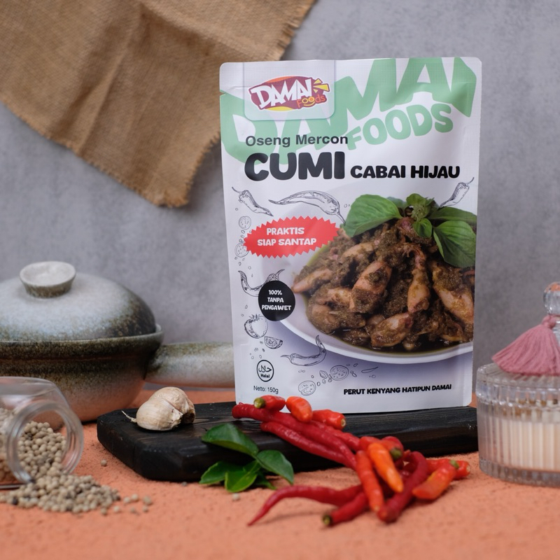 

Oseng Mercon Cumi Cabe Ijo - Damai Foods