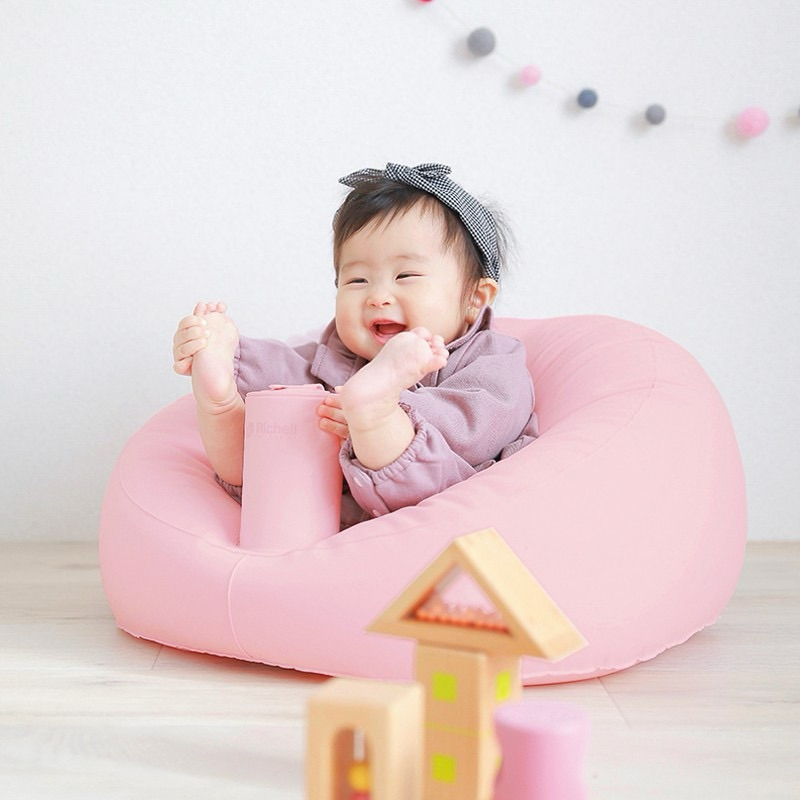 preloved Richell Soft Baby Sofa Tempat Duduk Bayi like NEW