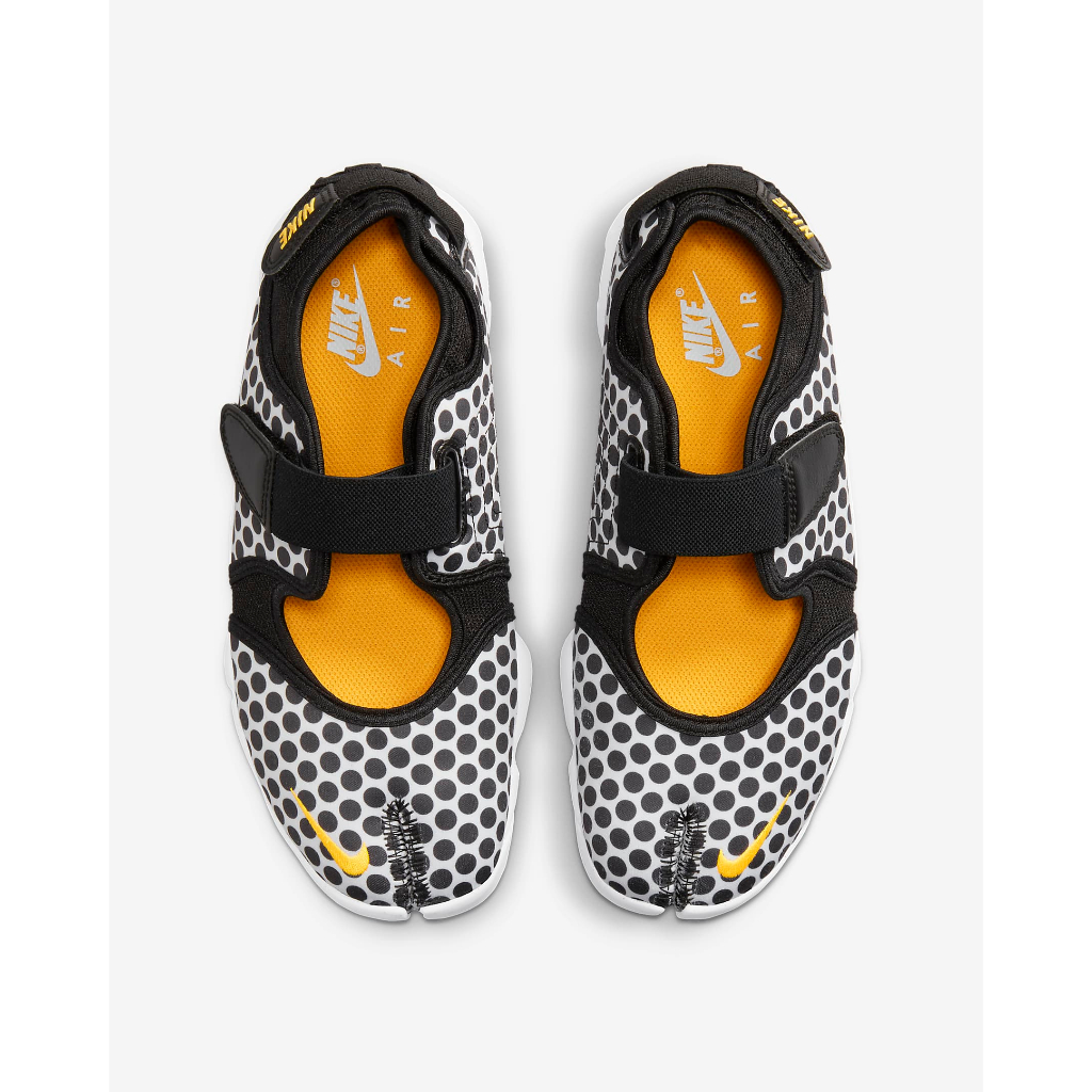 NIKE AIR RIFT LASER ORANGE POLCADOT HITAM PUTIH - AUTHENTIC - READY STOCK