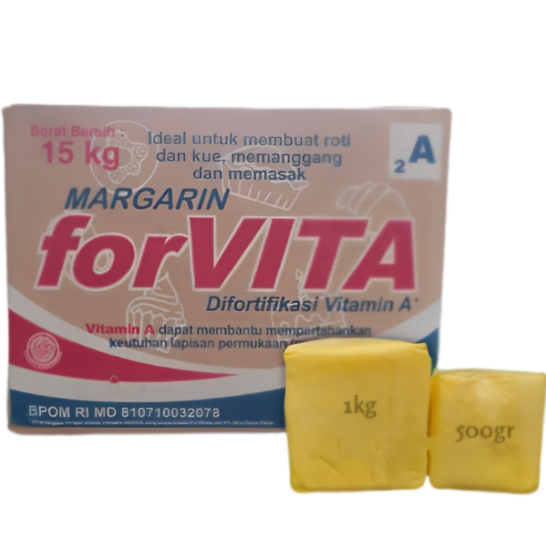 

Forvita Margarin 1kg untuk Roti & Kue, Memanggang dan Memasak