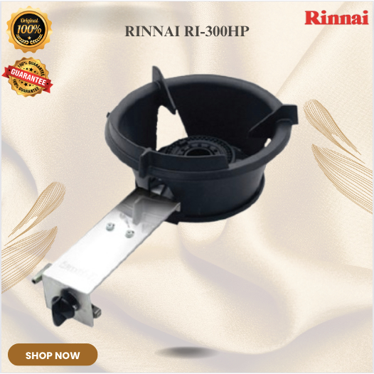 RINNAI KOMPOR GAS 1 TUNGKU  RI-300HP/RI300HP/RI300 HP/RI 300HP/RI300HP/ORIGINAL RINNAI/GARANSI RESMI