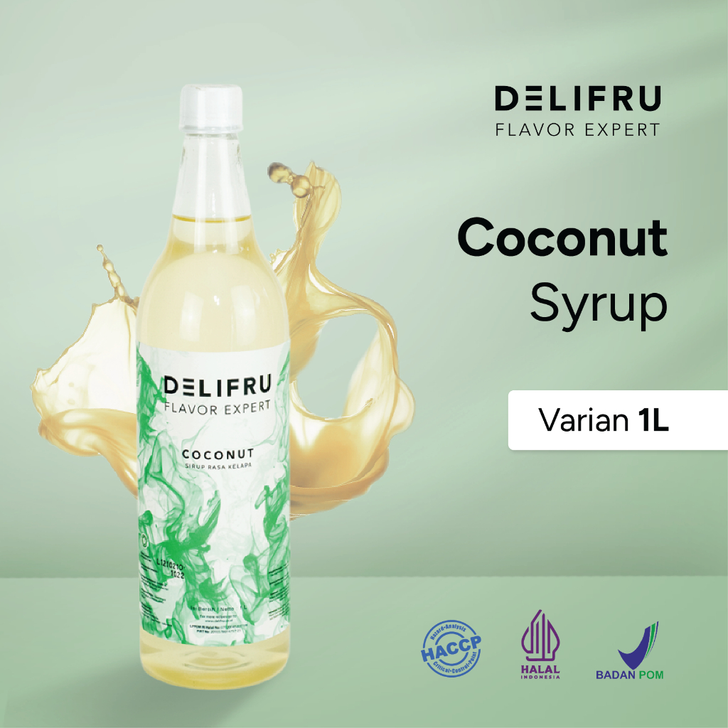 

Syrup Coconut Delifru 1 Liter - Sirup Buah Kelapa Premium