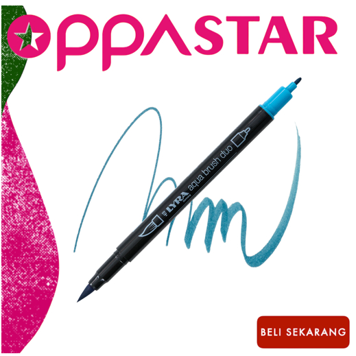 

Spidol Marker Dual Brush Pen Lyra Germany Aqua Brush Duo Permanent Deep Turquoise 6520053 - Satuan