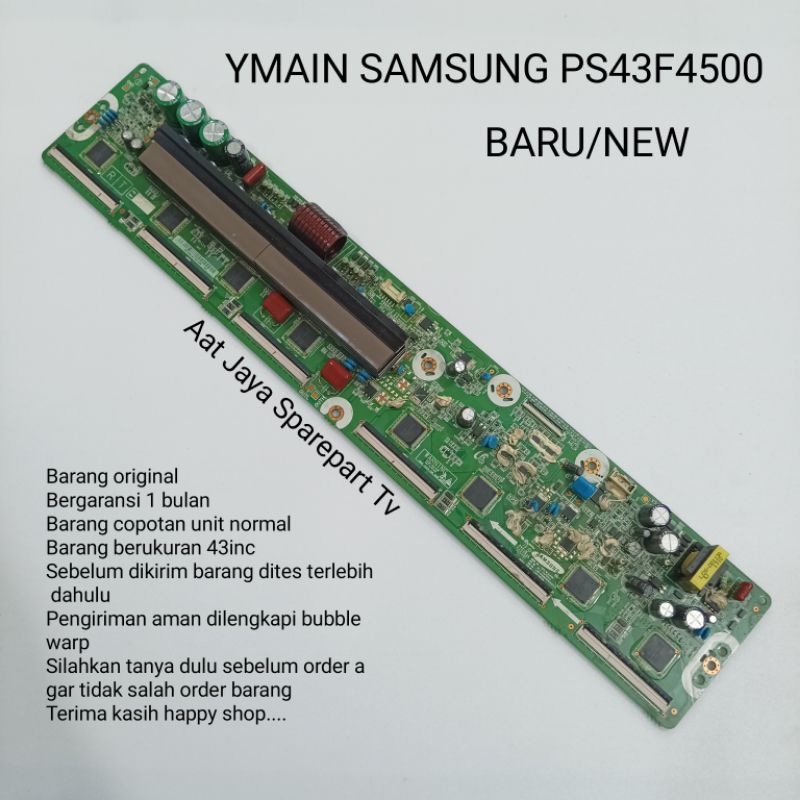 YMAIN YSUS SAMSUNG PLASMA 43F4500 BARU Y SUS Y MAIN MESIN TV SAMSUNG PLASMA 43F4500 BARANG BARU
