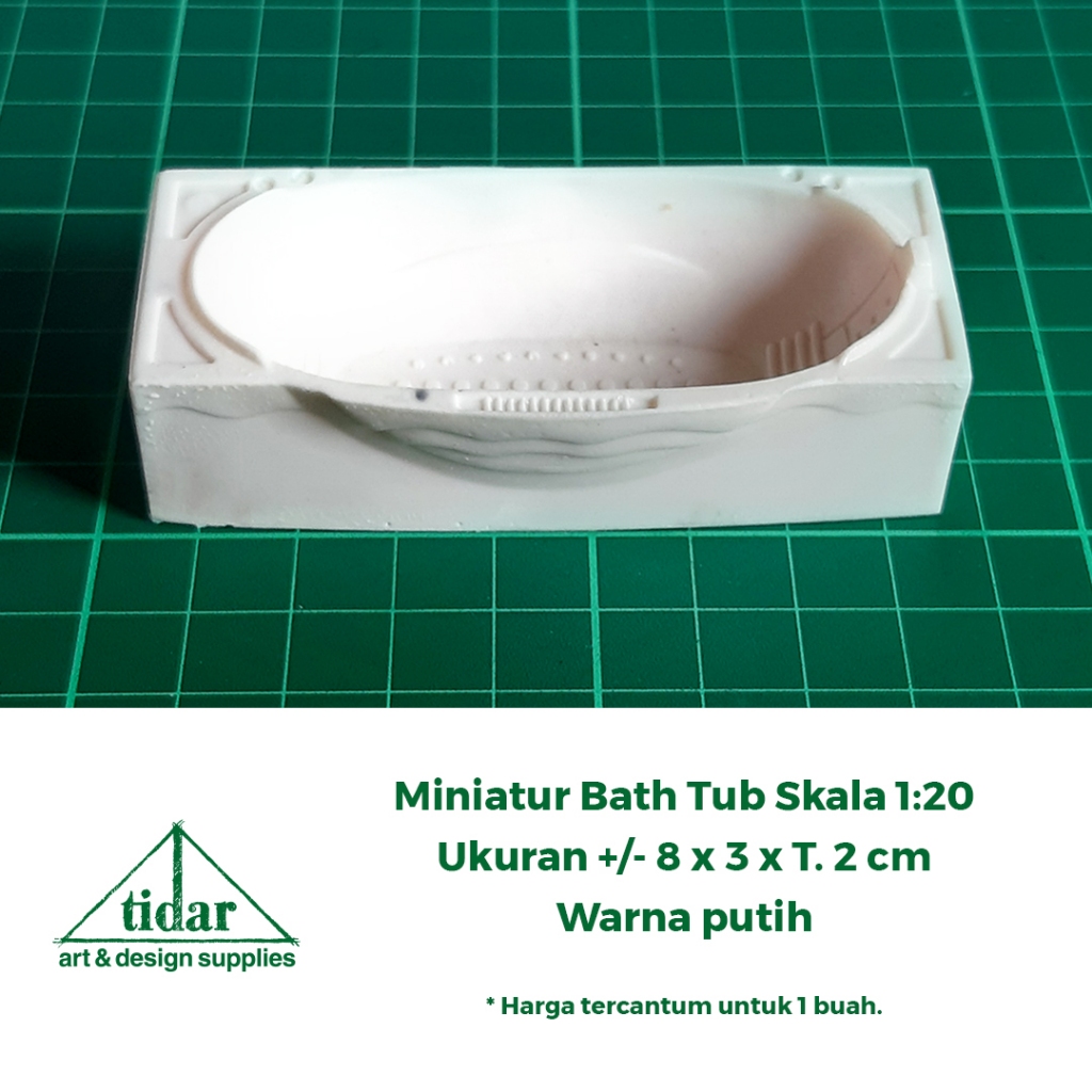 

[MR] MH - Miniatur Bath Tub Kotak Skala 1:20 - Bathup Persegi Panjang