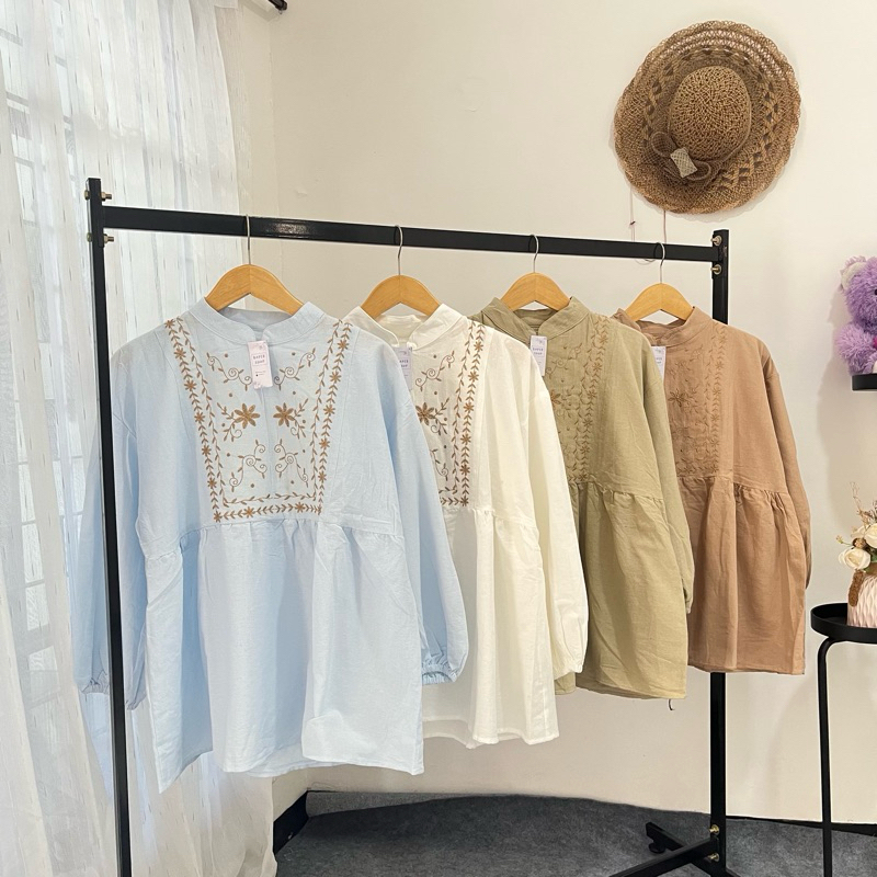 FYNEEN LINEN BLOUSE